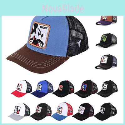 Mickey Mouse Embroidered Baseball Cap With Breathable Mesh For Summer Outdoor Activities