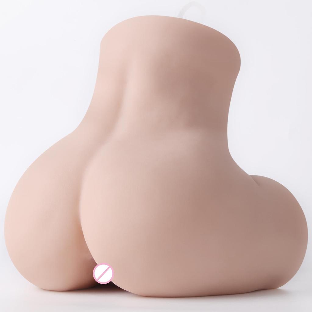 Suction + Vibration Intelligently Male Masturbator Silicone Big Ass Vagina Pussy Product for Adult Sexy Body Adult Sexual Health Care Products