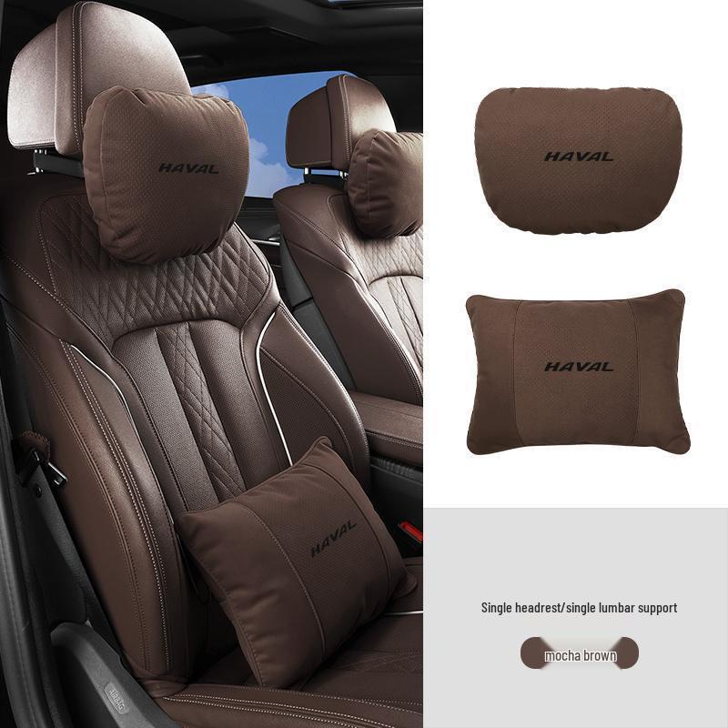 Compatible Neck Pillow & Lumbar Support for Haval H6, Chitu, First Love, Big Dog, H2, H4, H5, H7, H8, H9 Headrests
