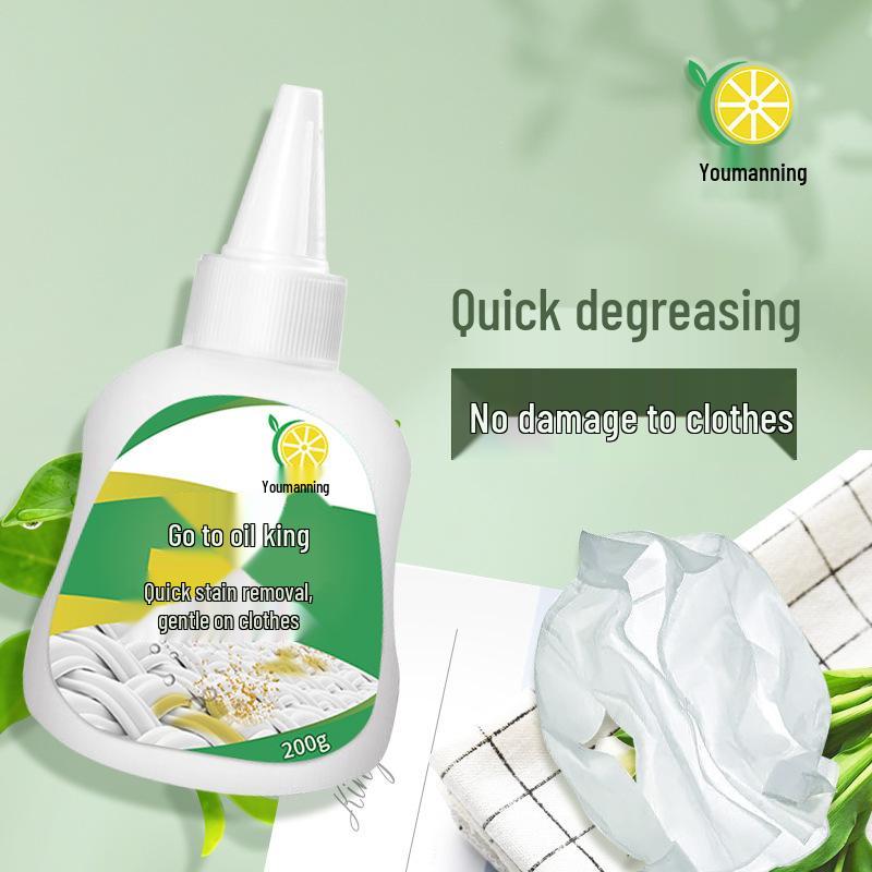200g Stubborn Oil Stain Remover & Degreaser for Clothes No