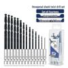 Long Zhan 14-Piece High-Hardness Hex Shank Drill Bit Set