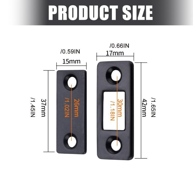 Heavy Duty Stainless Steel Magnetic Cabinet Door Catches Adhesive Drawer Magnets Magnetic Door Holder for Cabinets