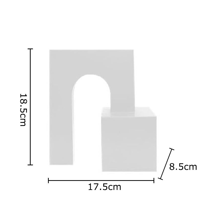 

Creative Geometric Arch Modern Crafts Ornaments Desk Decoration Square Arch Geometric Metal Sculpture Room Aesthetic Decor