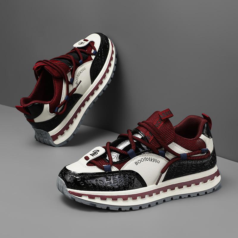 Весна 2025 г Мужские кроссовки для активного отдыха на толстой подошве с эффектом увеличения высоты модные и дышащие повседневные кроссовки в роскошном стиле 39 2394₽