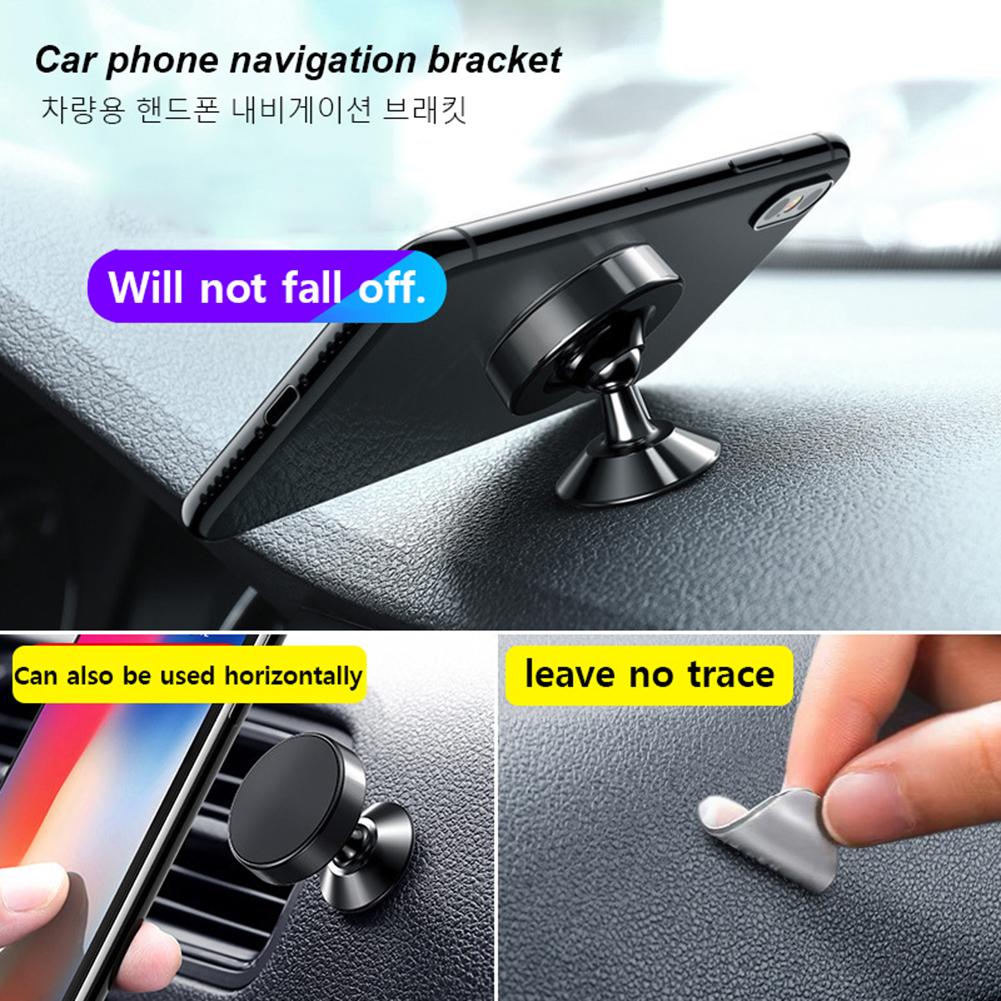 Car Phone Holder 360 ° Rotating Bracket Car Air Outlet Magnet Bracket Instrument Panel Bracket