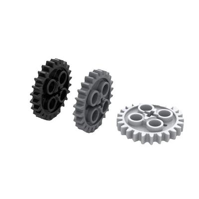 10PCS 3648 24505 Gear 24 Tooth 2nd Version Axle Hole Bricks Toys For Technical MOC Buildings Blocks Compatible High-Tech