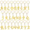 Creative Rhinestone Initials Metal Keychain – Korean Style Car Keyring Party Gift.