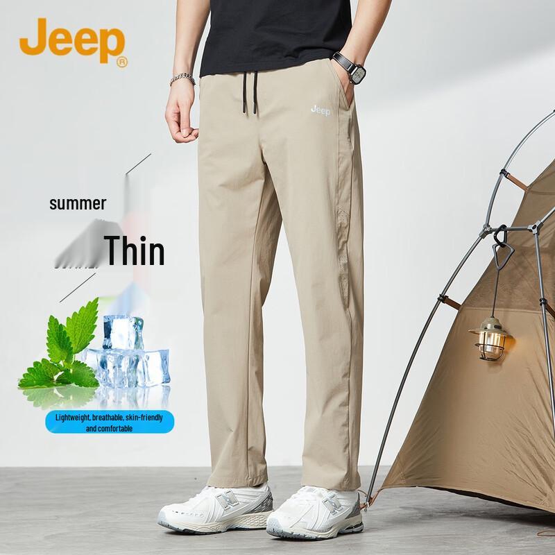 

JEEP Men s Lightweight Breathable Straight-Leg Outdoor Sport Pants L