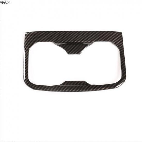 FOR Toyota Tacoma 2016- Carbon fiber Look Rear Water Cup Holder Trim 1pcs