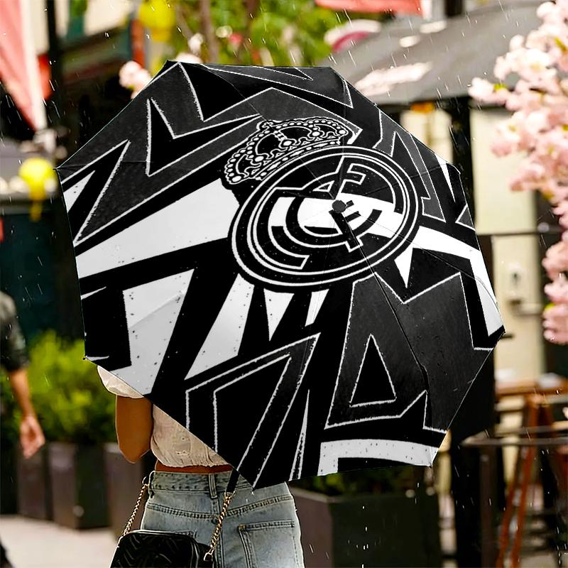Football team Print Umbrella Automatic Opening/ Closing - Portable Foldable Design - Daily use for Travel/Outdoor - Gift for Birthday