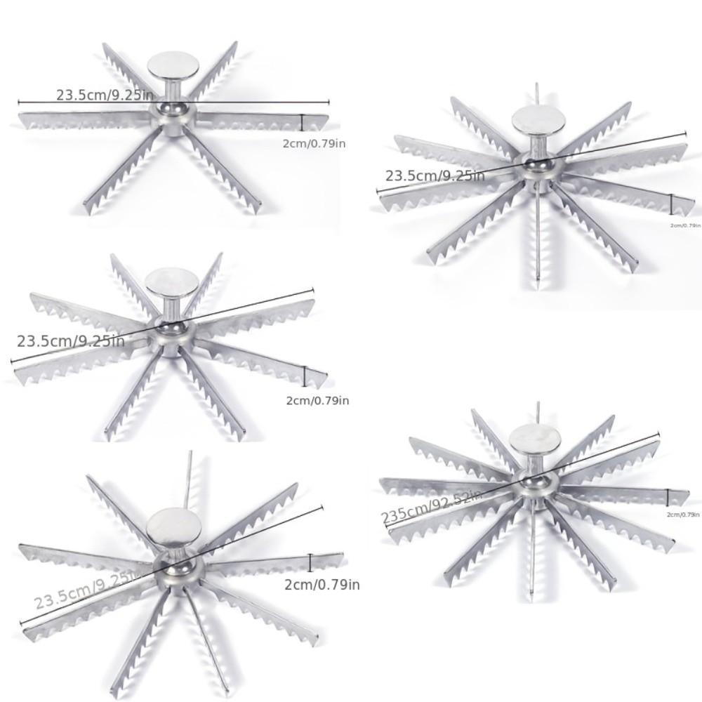 6/8/9/10/12 Slice Pie Divider Cutter Aluminum Rustproof Dessert Cake Slicing Tool Heat Resistant Easy Press Pastry Divider
