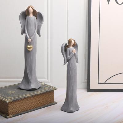 1pc Resin Blessing Angel Figurine - Versatile Indoor Decor for Christmas, Weddings & Home | Durable Abs Sculpture | No Electrici