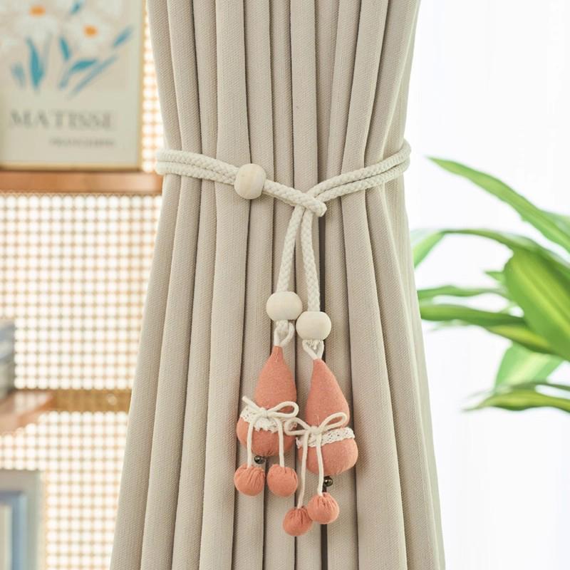 

2pcs Minimalist curtain tiebacks with adjustable loops Modern, simple adjustable sheer curtain ties One size fits all