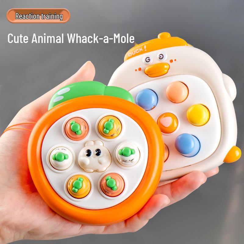 Educational Cute Frog & Bunny Animal Whack-a-Mole Game for Children's Thinking and Parent-Child Interaction