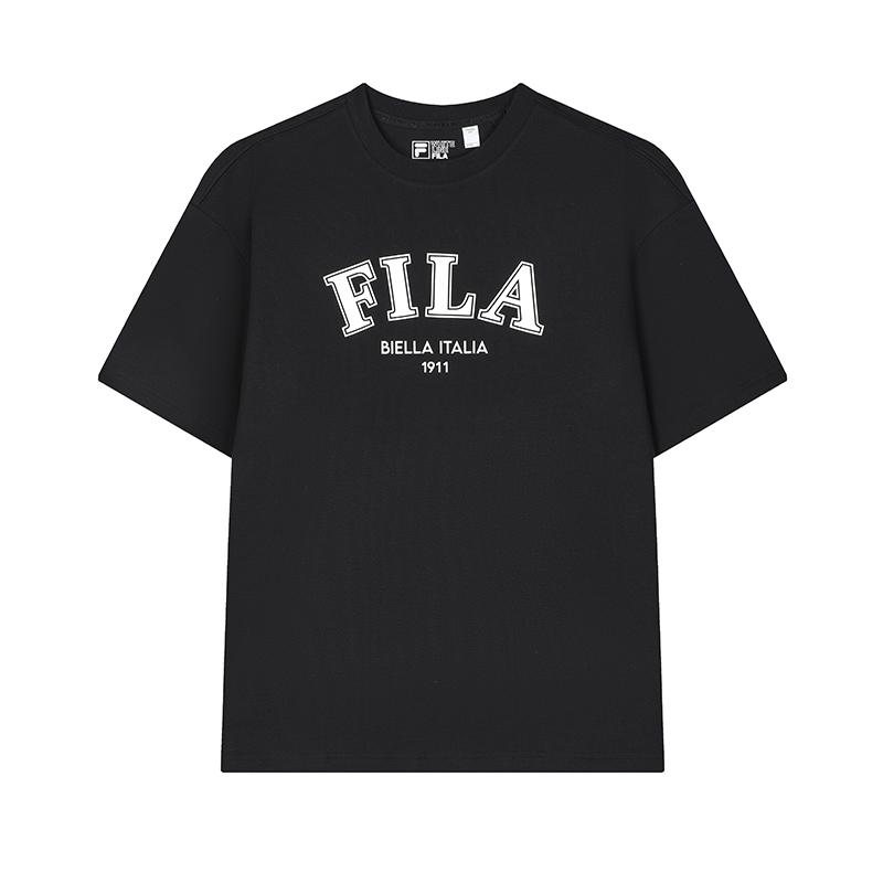 

FILA SS24 Original Series Quick-Drying Casual Loose Fit Round Neck Short Sleeve T-Shirt Men Tops Black F51U429104FBK L