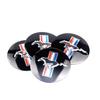 AJU1 4pc 56mm Car Styling Wheel Center Hub Cap Sticker Auto Decoration Decals For Ford Mustang Shelby Edge Fiesta Mondeo Wheel hubcap