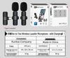 K9 Lavalier Wireless Microphone Duo for Mobile Streaming & Smart Noise Cancelling Audio Recording