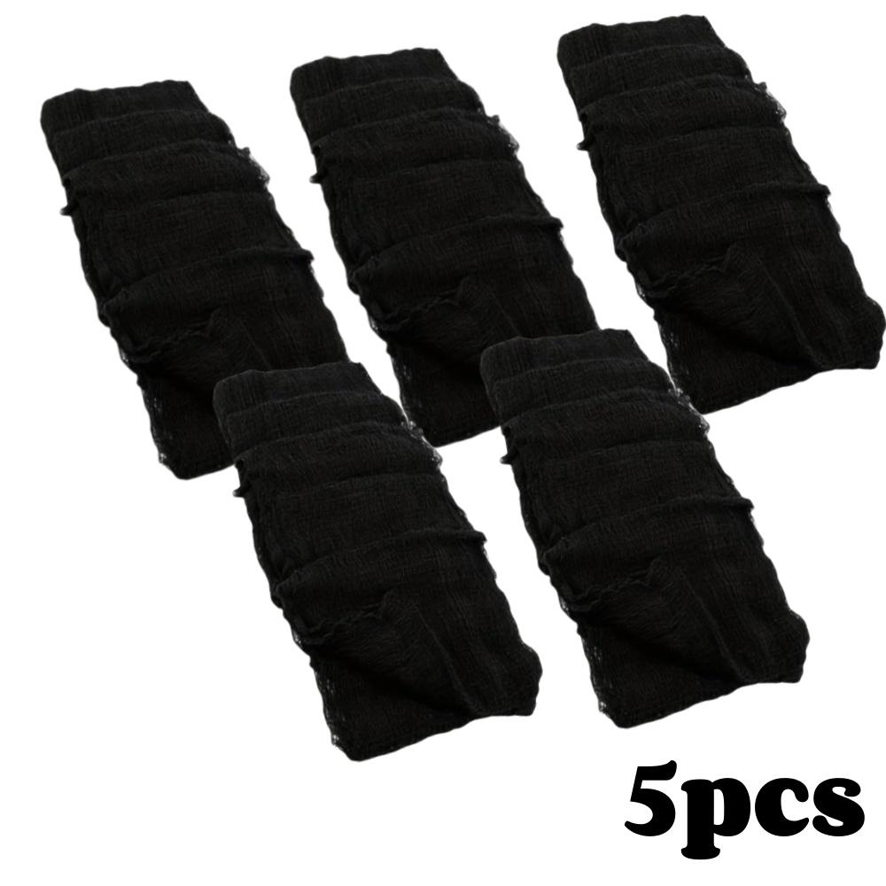 Halloween Black Scary Fabric Creepy Cloth Haunted House Decoration For Halloween Easter Party Outdoor Doorways Spooky Decor Gift