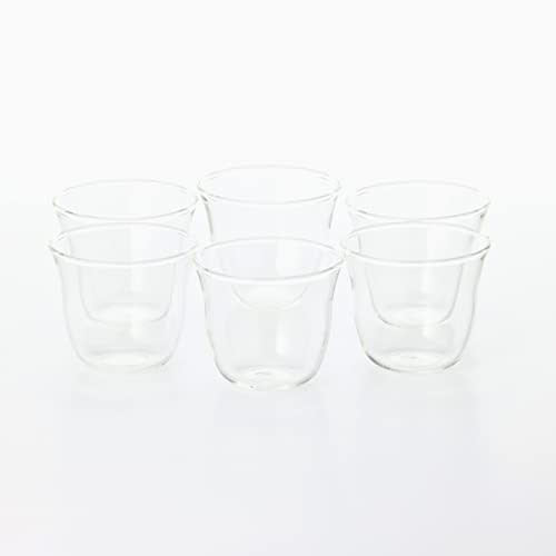 Iwaki Heat-Resistant Glass Parfait Cup, 240ml X 6-Pack, KBT944
