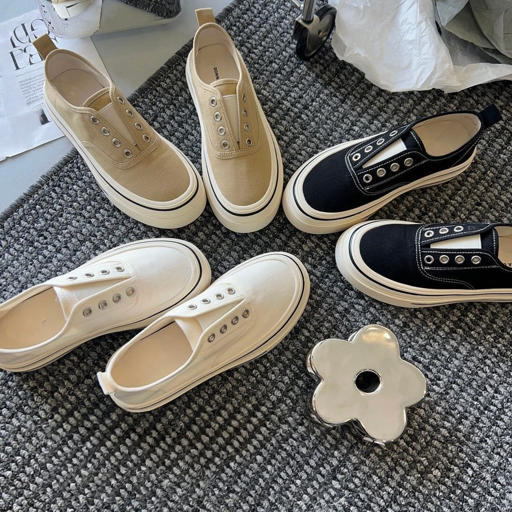 Mode Hochwertige Schuhe Damen Frühling Neu Leichte Dünne Canvas Schuhe Weiche Bequeme Lässige Flache Schuhe Outdoor Walking Damen Sneaker