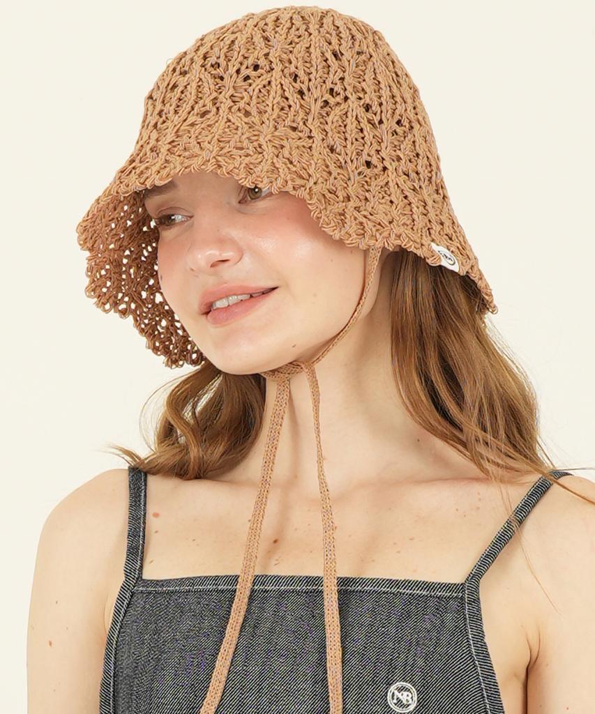 THE-ABON Beach Ocarina Net Bucket Hat Sky Blue