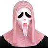 Zabawny Świat Maska Kostium Twarz Ducha Krwawy Błyszczący, Straszny Kostium Halloweenowy Rekwizyt Maska Ducha, Akcesorium Cosplay Horror dla Dorosłych i Dzieci