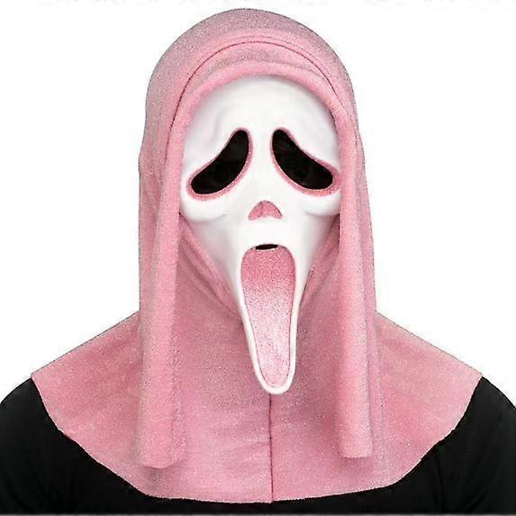 Maschera Costume Fun World Faccia da Fantasma Sanguinante Bling, Maschera da Fantasma Accessorio Costume di Halloween Spaventoso, Accessorio Cosplay Horror per Adulti e Bambini