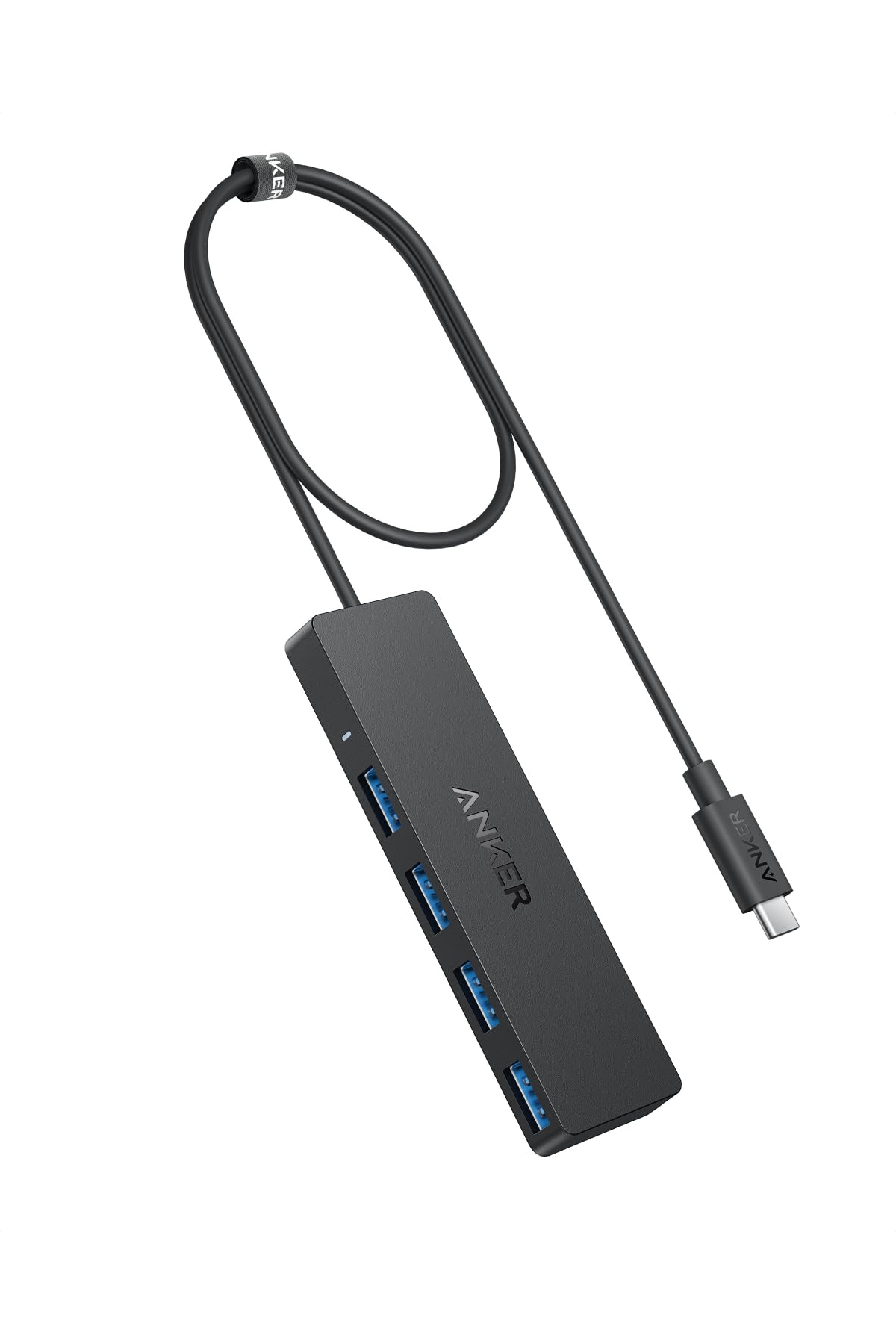 

Кабель-концентратор данных Anker 60 см Высокоскоростная передача данных USB-порт USB-C (4-в-1, 5 Гбит/с) 3.0 USB-A MacBook/iMac/Surface/Windows чёрный