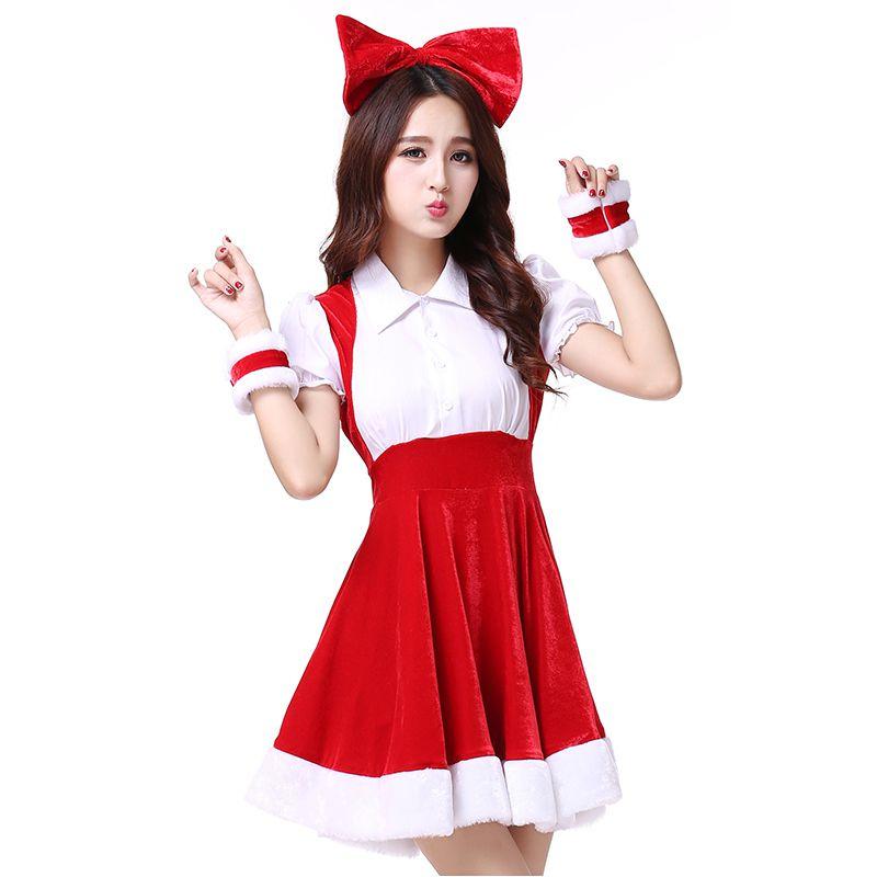 Women Deluxe Mrs Santa Claus Christmas Fancy Dress Costume For Festive Celebrations
