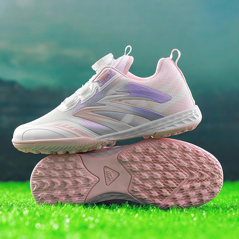 New Children's Mesh Breathable Children's Football Shoes Girls Primary School Students Broken Nail Mesh Football Training Shoes