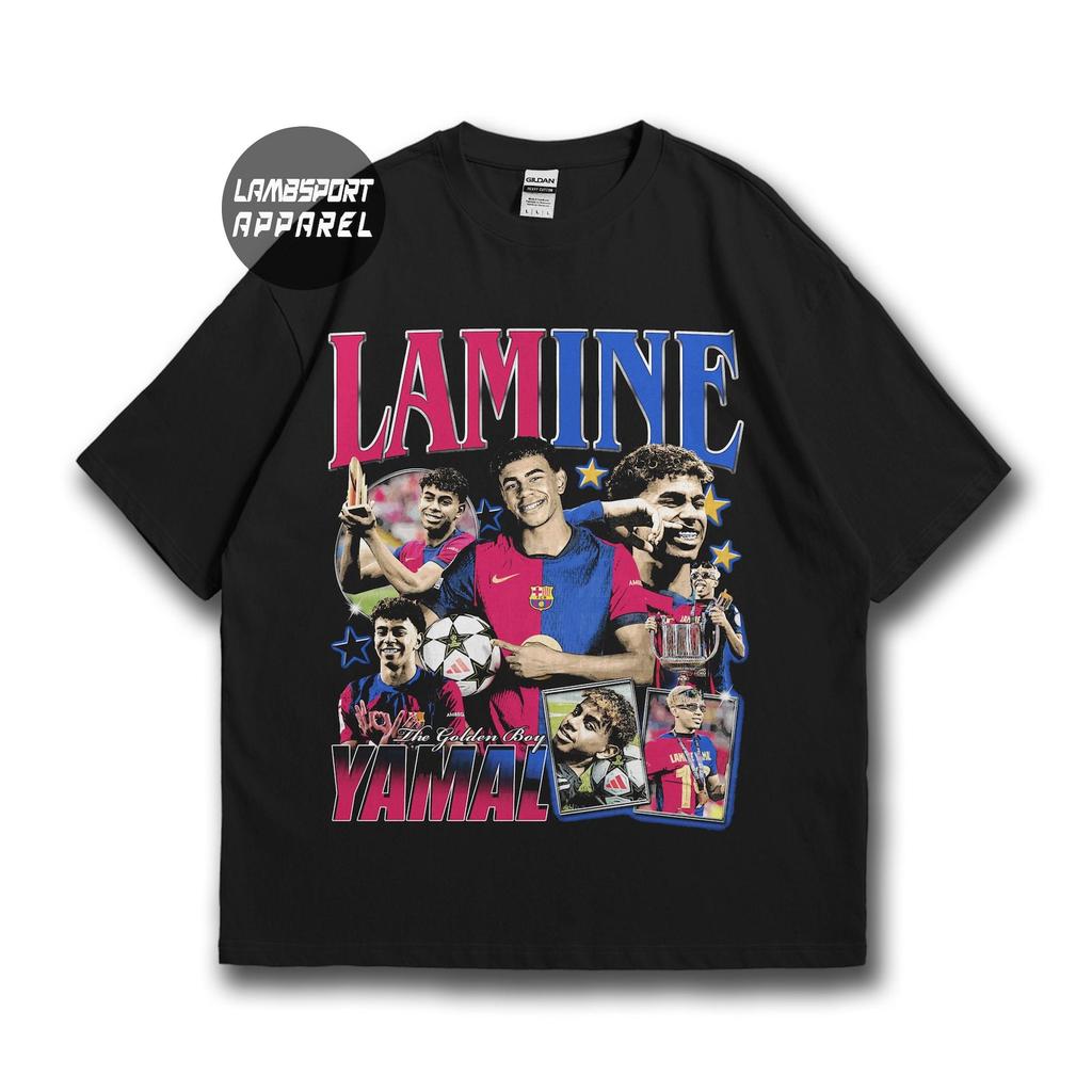 Lamine Yamal T-Shirt, FC Barcelona fan tee, Spain soccer top