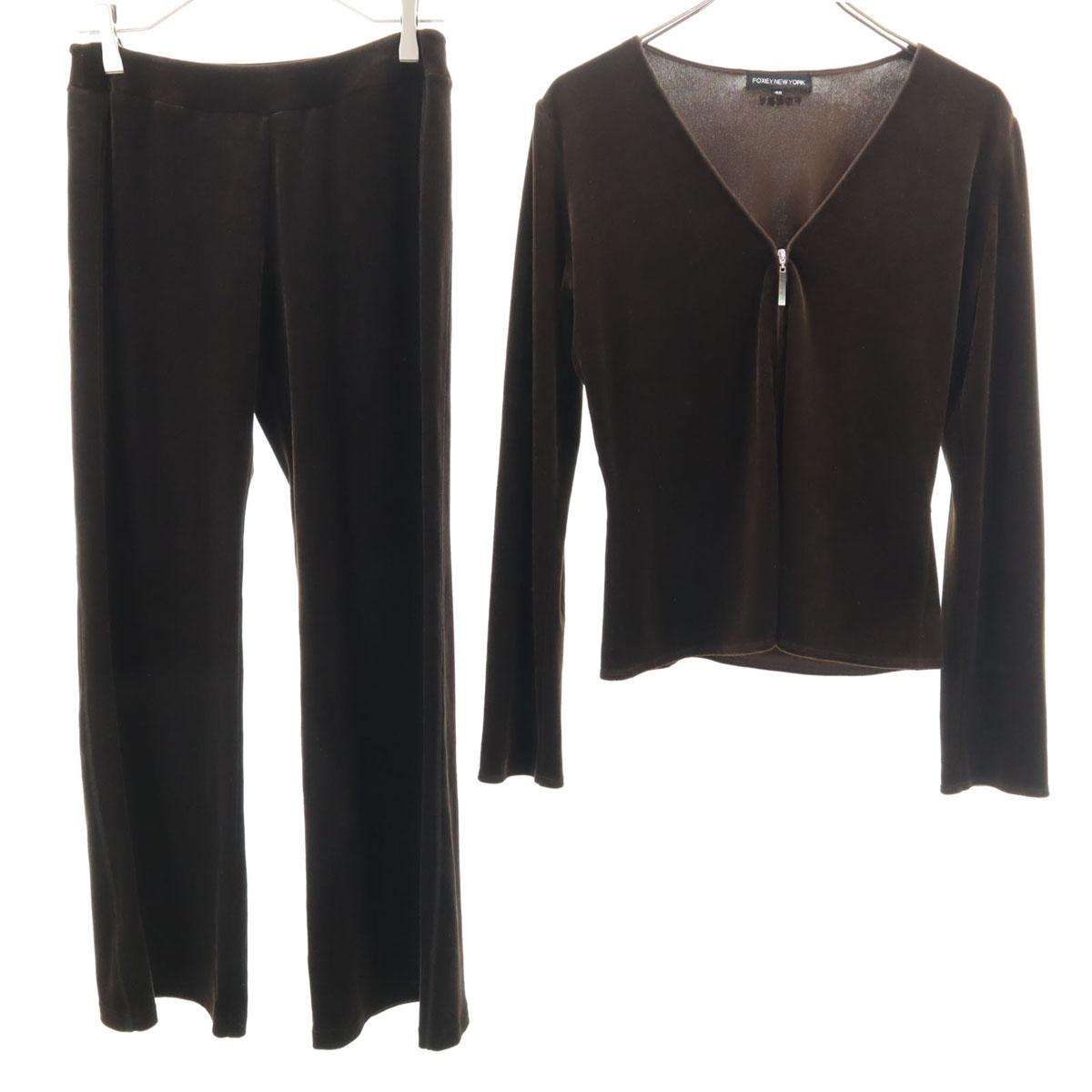 

FOXEY NEW YORK сделано в Японии Велюровый костюмный пиджак 40/38 Коричневый Мужской Б/у