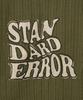 STANDARDERROR 87-Stan190 Country Oversized Color Block Lettering Knit Khaki