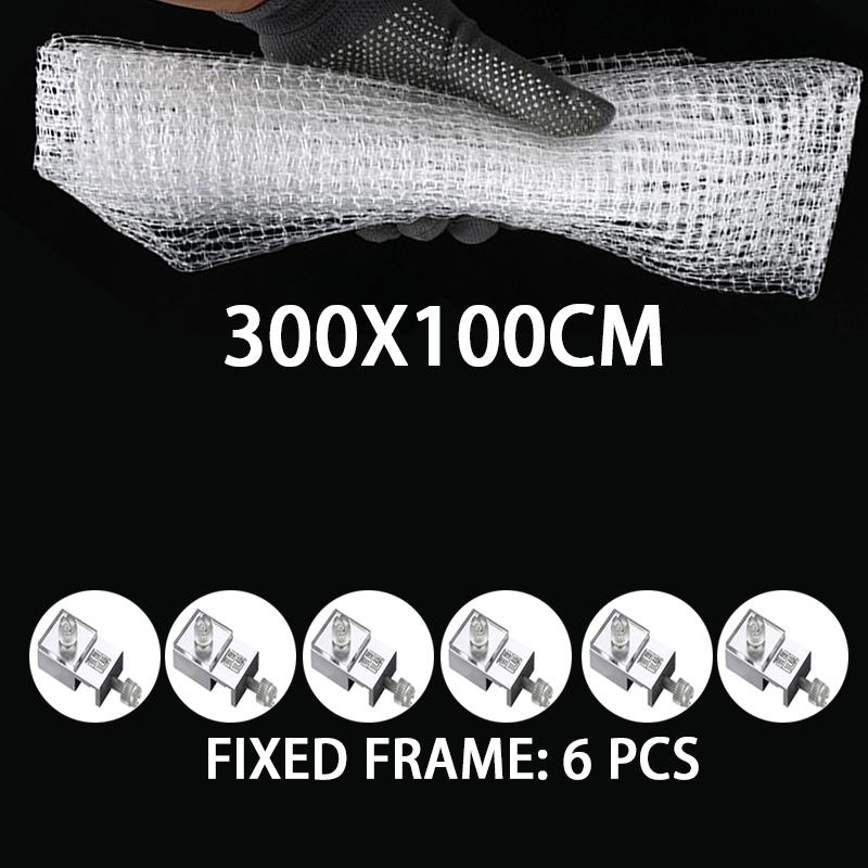ZRDR DIY Aquarium anti jump net invisible net transparent net fish tank anti jump net anti escape replacement net
