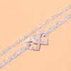 Beautiful Dazzling Cubic Zirconia Chain Anklet for Women Fashion copper Color Ankle Bracelet Barefoot Sandals Foot Jewelry