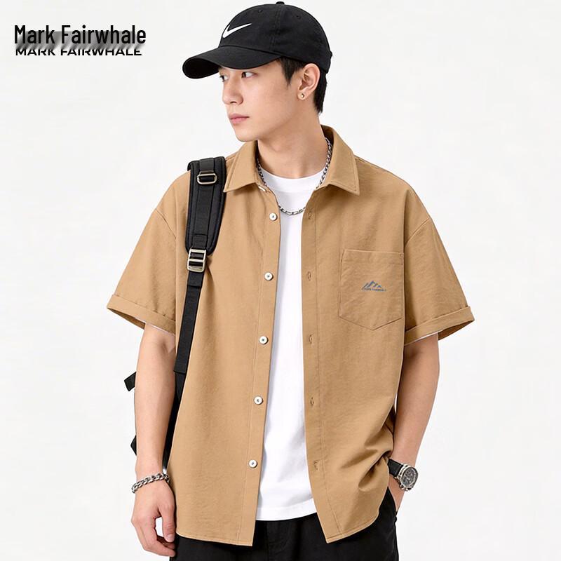 Mark Fairwhale Men s Ice Silk Cooling Short Sleeve Shirt L