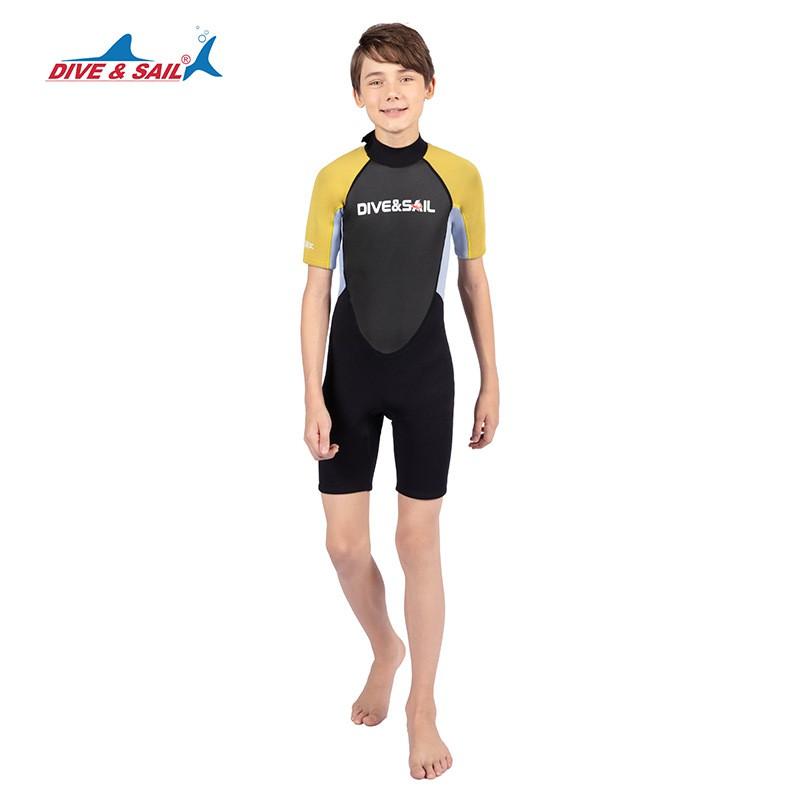 Kids 2.5mm Neoprene Wetsuit Fullsuit Snorkeling Surfing Diving Warm Water Sports Winter