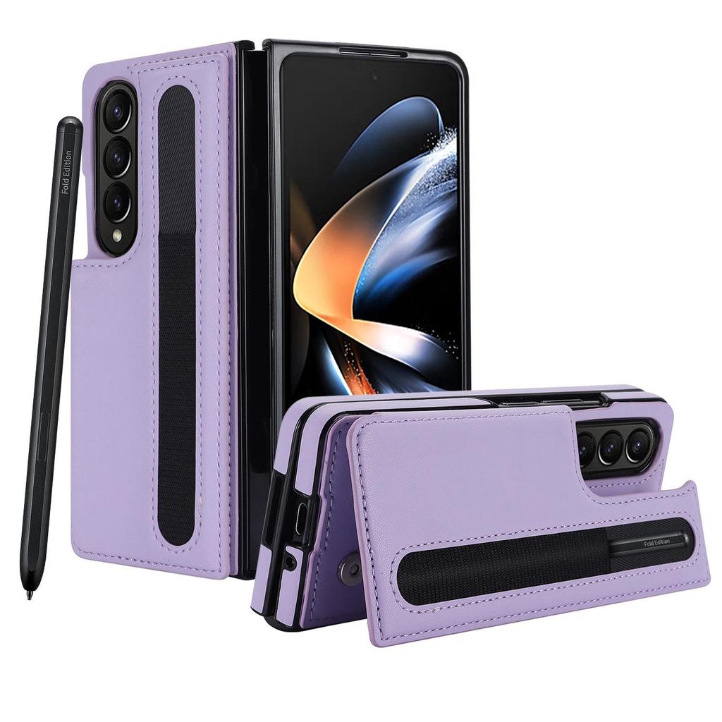 Custodia per penna, porta carte, telefono ZFOLD6 Custodia in pelle con schermo pieghevole ZFOLD4 e fibbia magnetica.