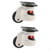 2Pcs Nylon Alloy Wheels Leveling Rollers Flexible Low Noise Caster
