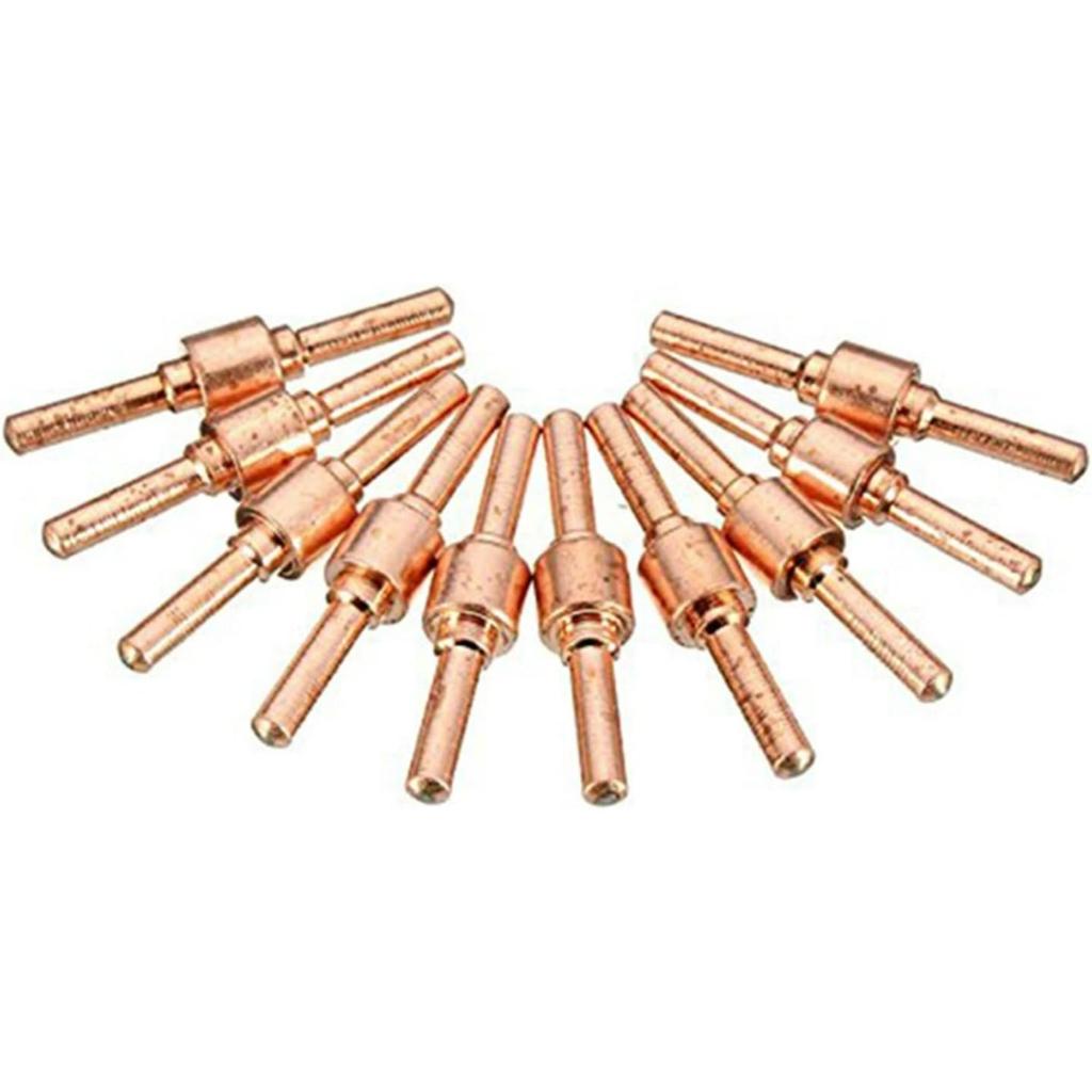 plasma cutter accessories 60pcs Red Copper Extended Long Plasma Cutter Tip Electrodes/Nozzles Kit Consumable for PT31 40A Cutting Welder Accessories