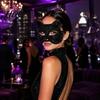 Cosplay Costume Props Full Rhinestone Halloween Mask Sparkling Skull And Cat Face Half Mask Adjustable Elastic Straps for Carnival Theme Dances Shiny