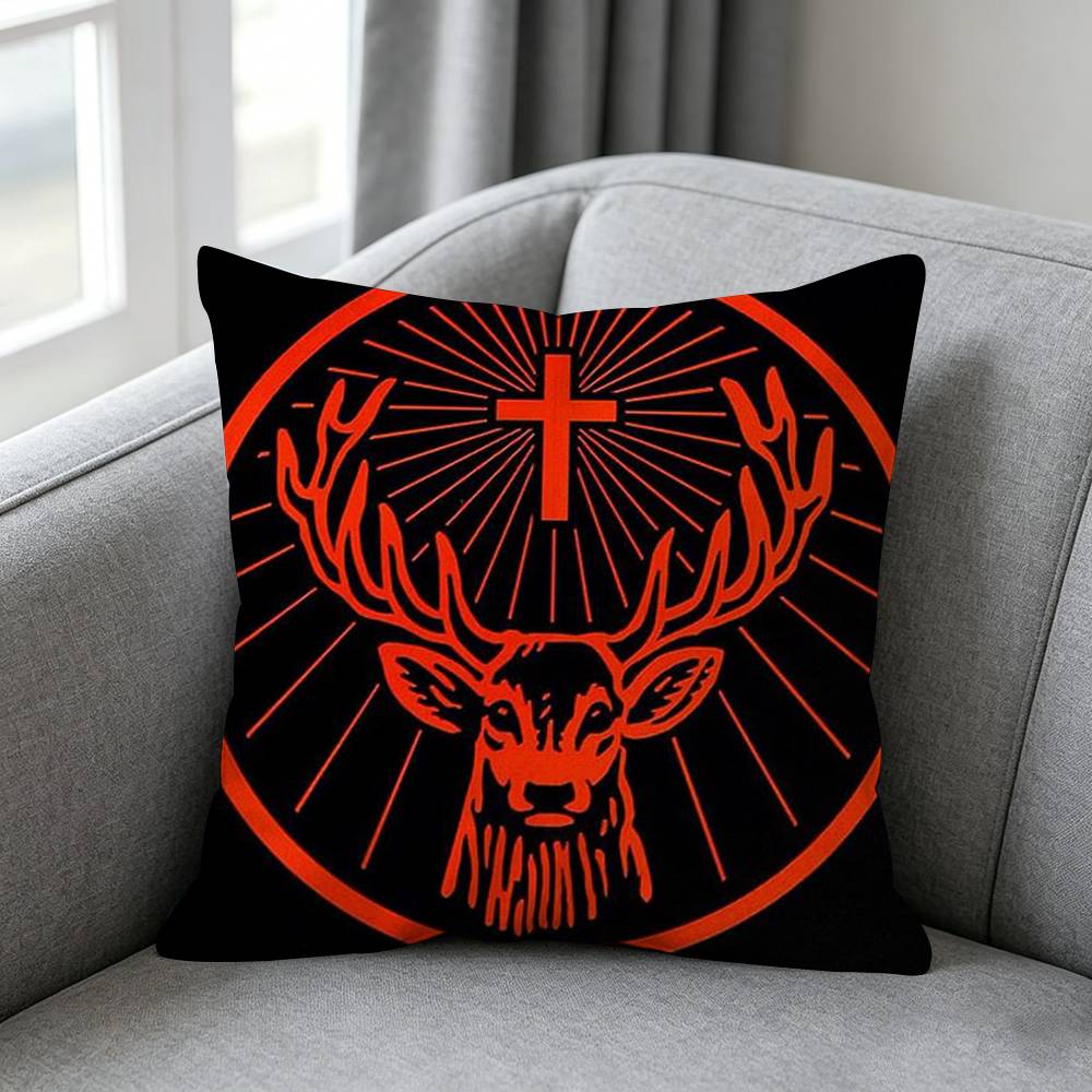 Federa Cuscino Logo Jagermeister Design Semplice Monocolore Sorpresa Per Molteplici Stili di Camera da Letto