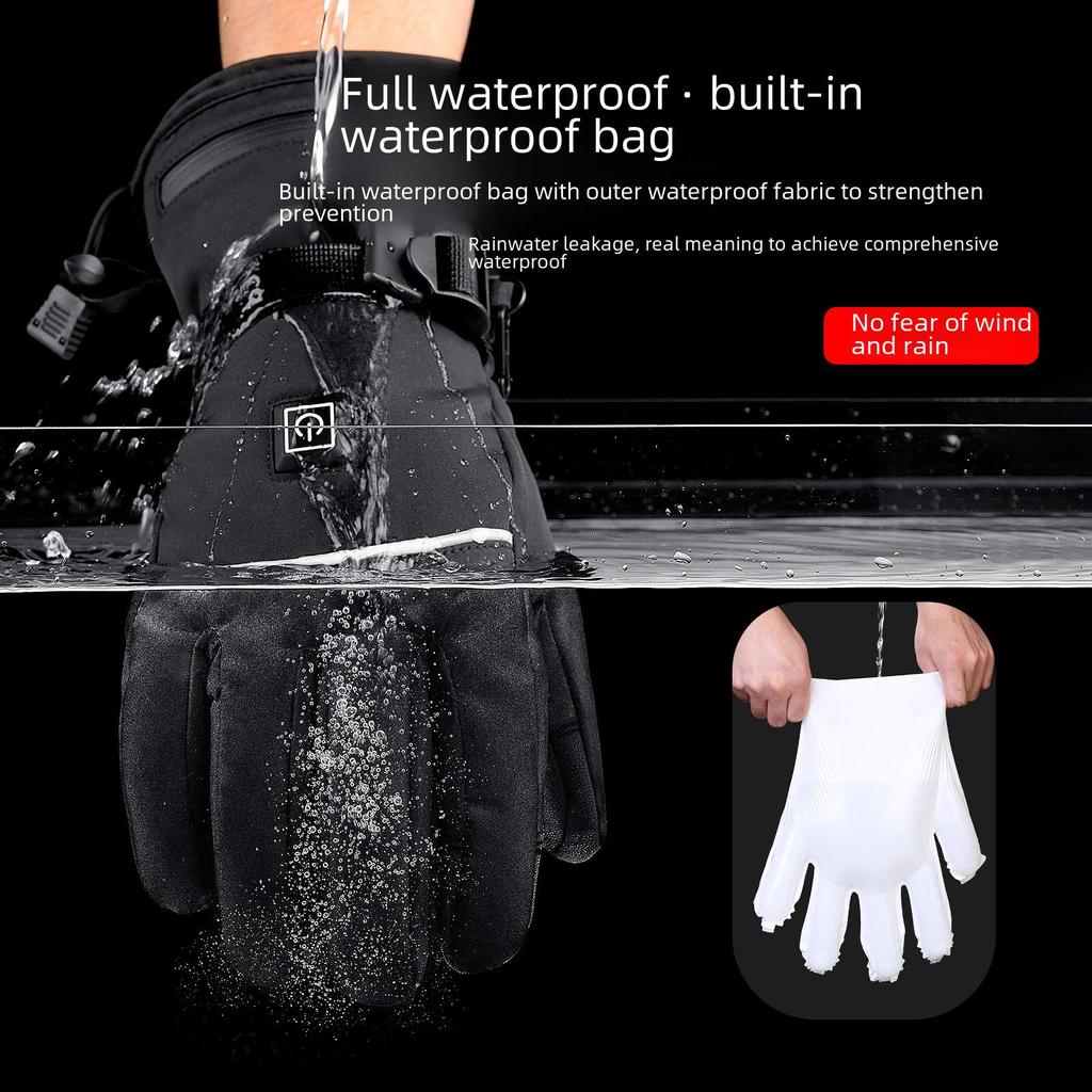 2024 Winter Outdoor Electric Heated Motorcycle & Skiing Gloves for Women