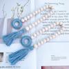 Tassel Beaded Wood Curtain Tie Suitable for Family Bohemian Lovers Wood Pastoral