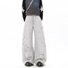 Sweatpants Men's Spring and Autumn New Simple and Loose Wide-leg Scimitar Pants American Trendy Brand Heavy Gray Casual Pants