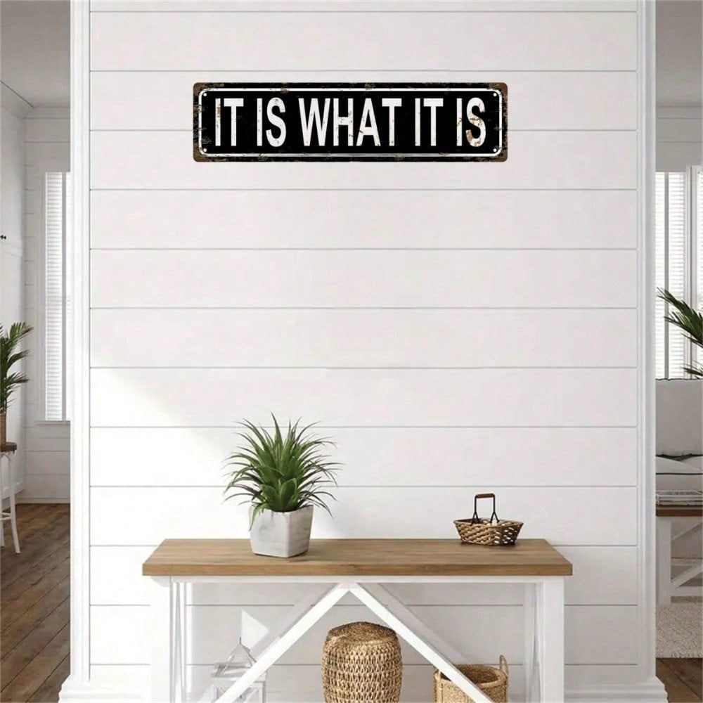 

Retro Funny Metal Tin Sign 15.7x3.9 Inch Home Bar Garage Wall Decor Inspirational License Plate 10x40 різнокольоровий