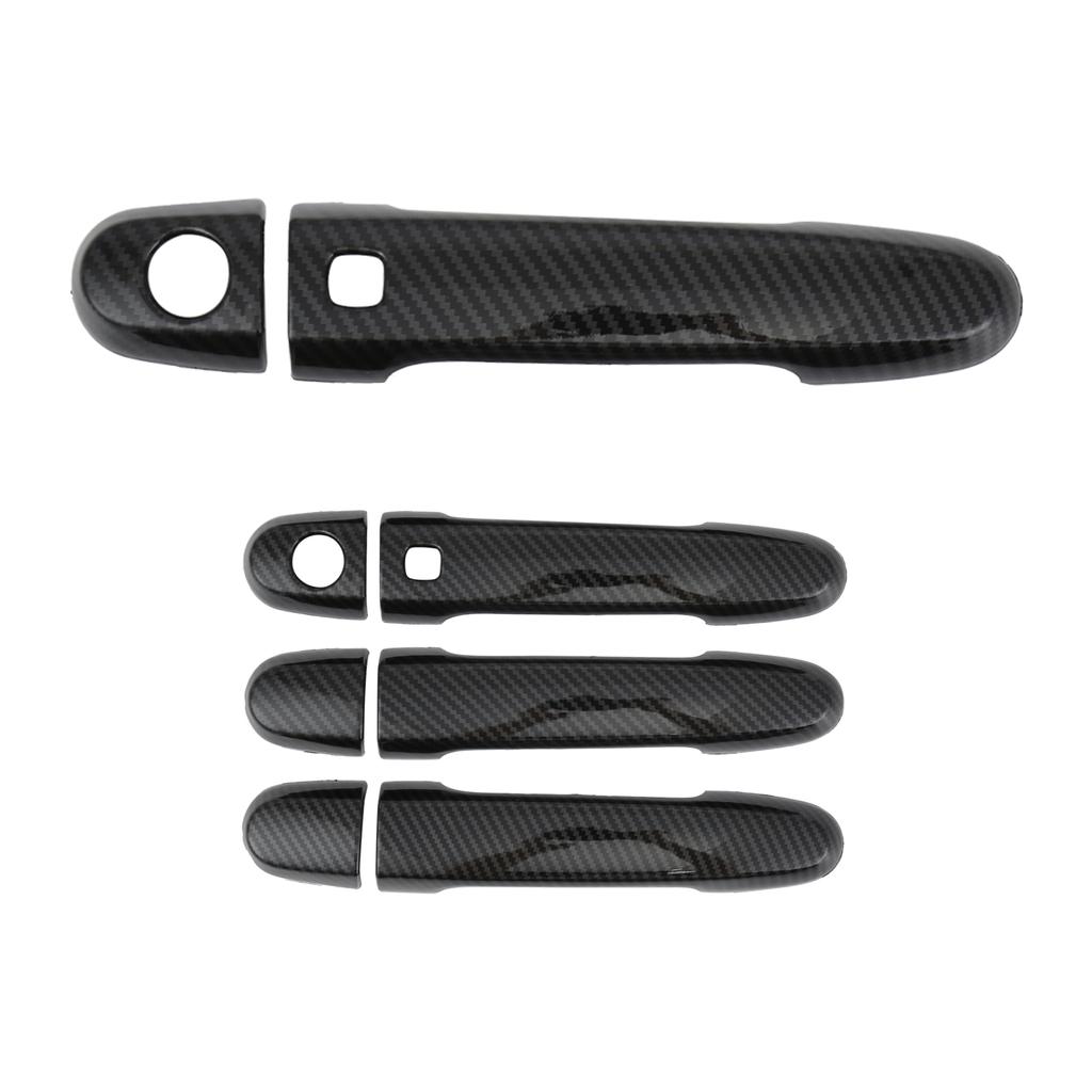 Exterior Door Handle Cover Complete Kit Carbon Fiber Decor Fit for Prius 20 2005‑2010