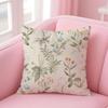 Flower Pattern Cushion Cover Comfortable Reversible Pillow Cover Ideal for Car Sofa Bedroom  Beyond