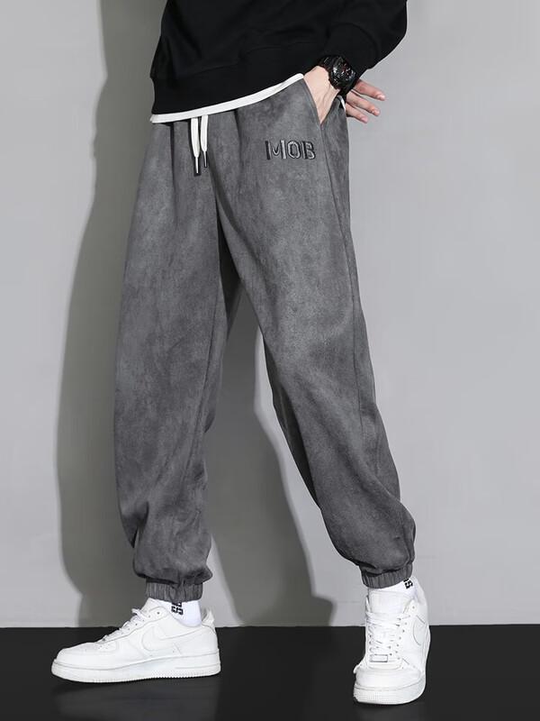 Dingfengbaoluo Men's K575 Spring Summer Loose Fit Jogger Pants