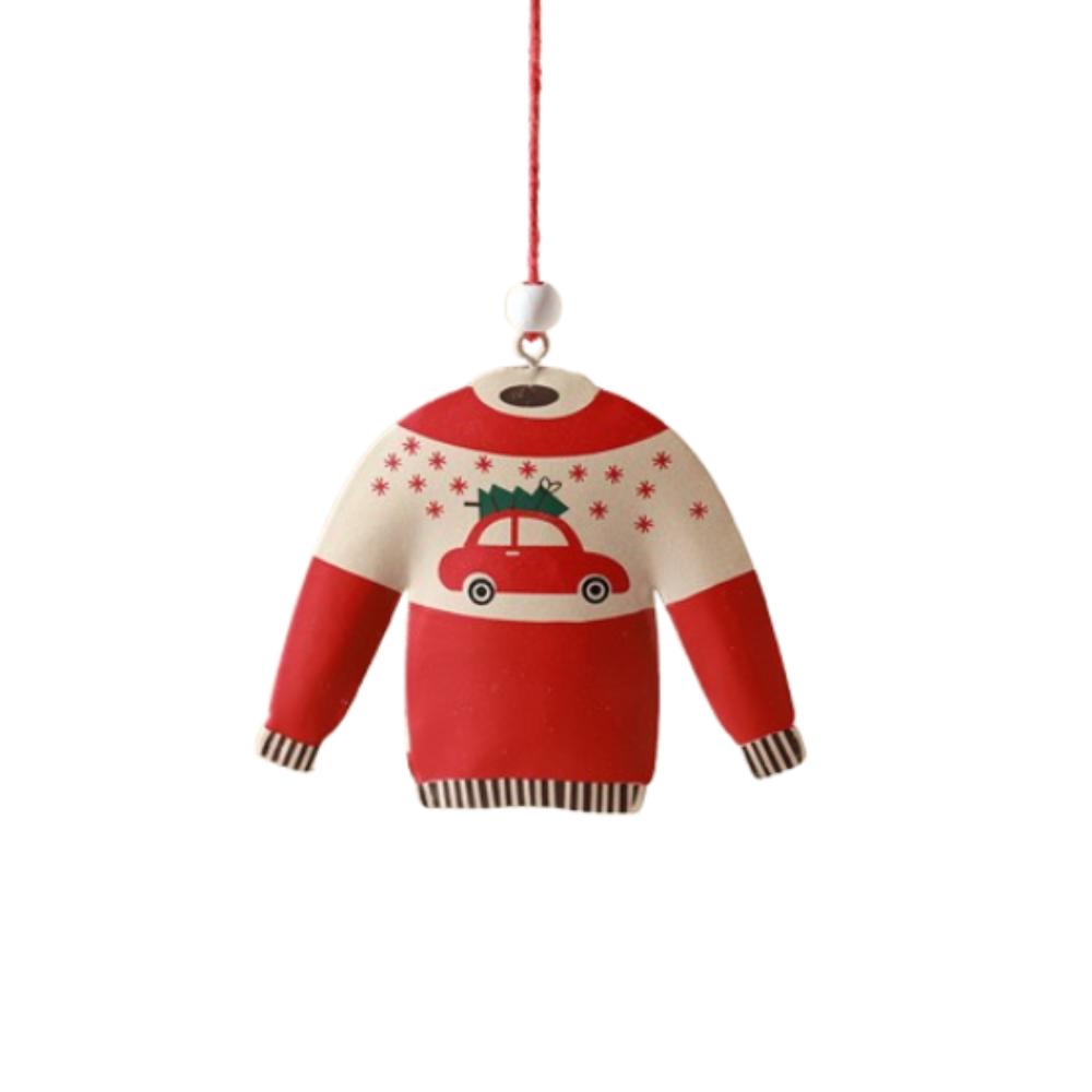 Retro Christmas Tree Pendant DIY Iron Love Star Pendant Exquisite Nordic Style Xmas Tree Hanging Pendant